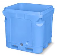 insulated container 1010L, 1240x1120x1275mm, material PE-1A, insulation with PE foam, 3 runners   fach-pak.com